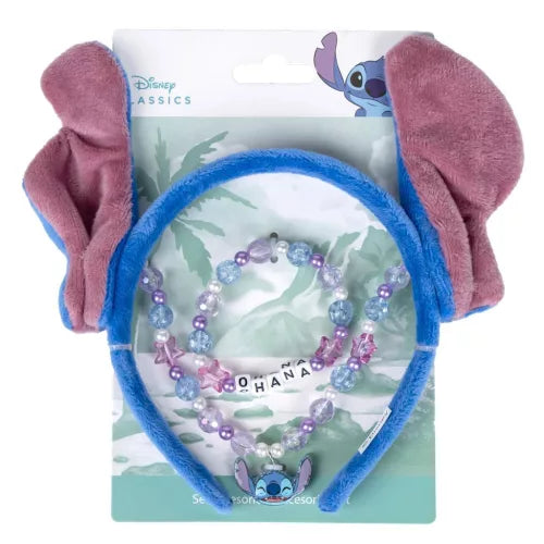 Lilo et Stitch Ohana ensemble bijoux et bandeau