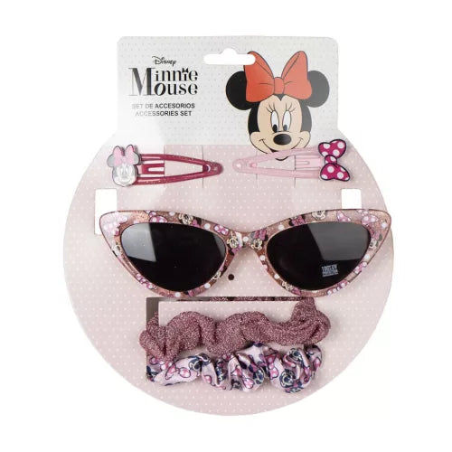 Minnie Lunettes de soleil scintillantes et ensemble d’accessoires pour cheveux