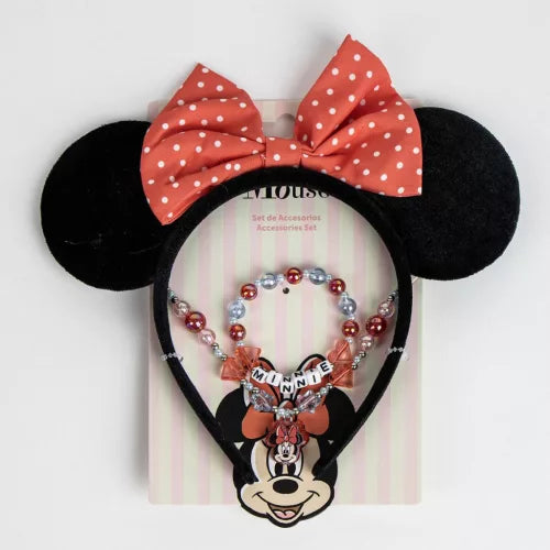 Minnie Ears ensemble bijoux et bandeau