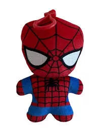 Figurine en peluche Spiderman Iron Man 2D avec cintre 13 cm