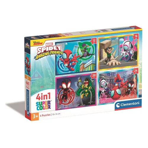 Spiderman Spidey puzzle 4 en 1 Clementoni